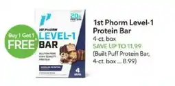 Publix 1st phorm level-1 protein bar offer