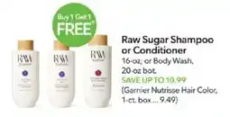Publix Raw Sugar Shampoo or Conditioner offer