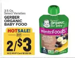 Food Lion Gerber organic baby food offer
