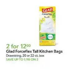 Publix Glad Forceflex Tall Kitchen Bags offer