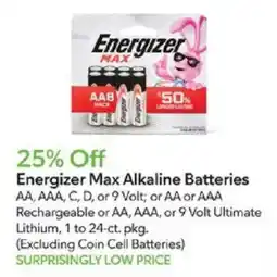 Publix Energizer Max Alkaline Batteries offer