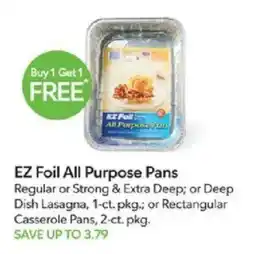Publix Ez foil all purpose pans offer