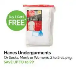 Publix Hanes Undergarments offer