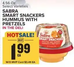 Food Lion Sabra smart snackers hummus with pretzels offer