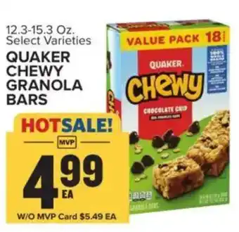 Food Lion Quaker chewy granola bars offer