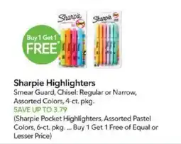 Publix Sharpie highlighters offer