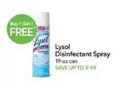 Publix Lysol Disinfectant Spray offer