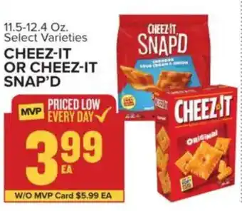 Food Lion Cheez-it or Cheez-it Snap'd offer