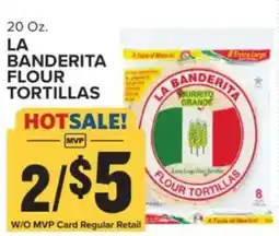 Food Lion La banderita flour tortillas offer