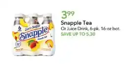 Publix Snapple Tea offer