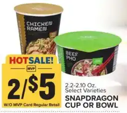 Food Lion Snapdragon cup or bowl offer