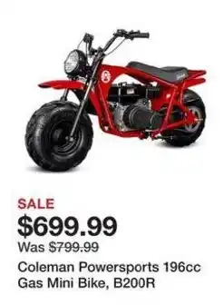 Coleman Powersports 196cc Gas Mini Bike, B200R