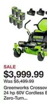 Tractor Supply Company Greenworks Crossover 24 hp 60V Cordless offer