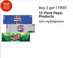 Walgreens 12-Pack Pepsi Products offer