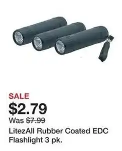 Tractor Supply Company LitezAll Rubber Coated EDC Flashlight offer