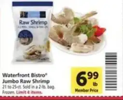Vons Waterfront Bistro Jumbo Raw Shrimp offer