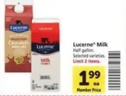 Vons Lucerne Milk offer