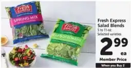 Vons Fresh Express Salad Blends offer