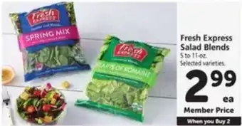 Vons Fresh Express Salad Blends offer