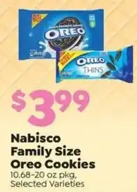 Sentry Nabisco family size oreo cookies offer