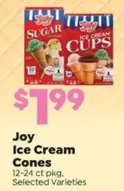 Sentry Joy ice cream cones offer