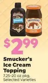 Sentry Smucker's Ice Cream Topping offer