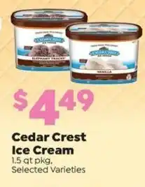 Sentry Cedar Crest Ice Cream offer