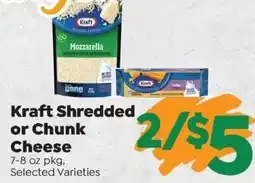 Sentry Kraft shredded or chunk cheese offer