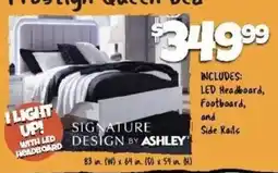 Big Lots Signature Design by Ashley Frosthign Queen Bed offer