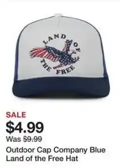 Outdoor Cap Company Blue Land of the Free Hat