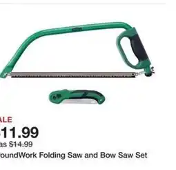 Tractor Supply Company GroundWork Folding Saw and Bow Saw Set offer