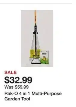 Tractor Supply Company Rak-O 4 in 1 Multi-Purpose Garden Tool offer