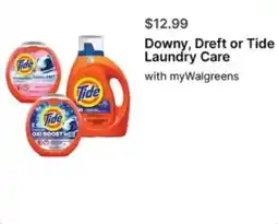 Walgreens Downy, Dreft or Tide Laundry Care offer
