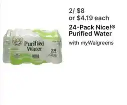 Walgreens Nice! Purified Water offer