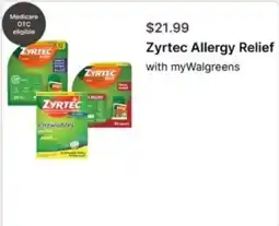 Walgreens Zyrtec Allergy Relief offer