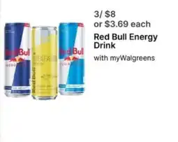 Walgreens Red Bull Energy Drink offer