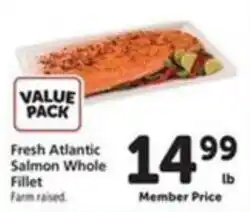 Vons Fresh Atlantic Salmon Whole Fillet offer