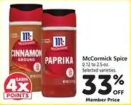 Vons McCormick Spice offer