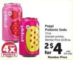 Vons Poppiprebiotic Soda offer