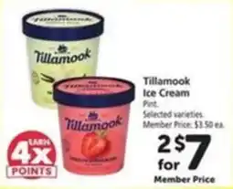 Vons Tillamook ice cream offer