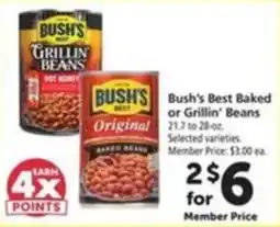 Vons Bush's Best Baked or Grillin' Beans offer