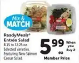 Vons ReadyMeals Entree Salad offer