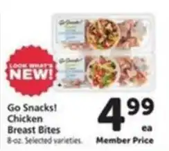 Vons Go Snacks! Chicken Breast Bites offer