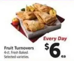 Vons Fruit Turnovers offer