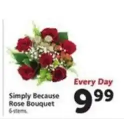 Vons Simply Because Rose Bouquet offer
