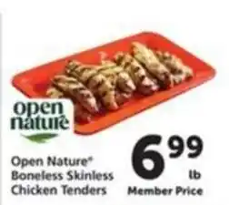 Vons Open Nature Boneless Skinless Chicken Tenders offer