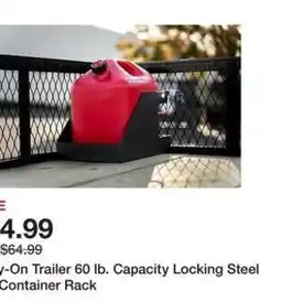 Tractor Supply Company Heavy-On Trailer 60 lb. Capacity Locking Steel Container Rack offer