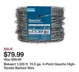 Tractor Supply Company Bekaert 1,320 ft. 15.5 ga. 4-Point Gaucho High-Tensile Barbed Wire offer