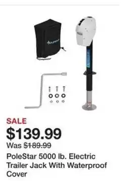 Tractor Supply Company Polestar 5000 lb. Electric Trailer Jack With Waterproof Cover offer