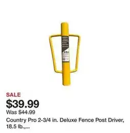 Tractor Supply Company Country Pro 2-3/4 in. Deluxe Fence Post Driver offer